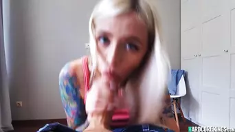 Petite blonde cuttie POV banged