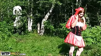 Little Red Riding Hood fucking with Panda in the wood