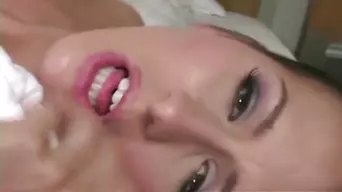 Hot Brunette Blowjob and Fucking Massage