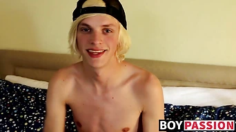 Thick twink cock ends up getting attention after interview