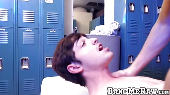 Hot Aiden Ward moans while being sucked by Grayson Lange