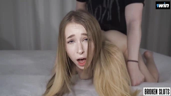 Teen roughed to moaning ejaculations - inexperienced homemade threesome with phat prick and extraordinary pet care.