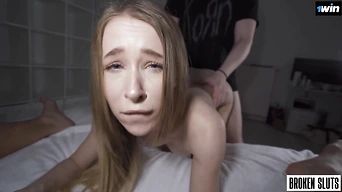 Nata Gold heads raunchy and doggystyle in extreme homemade three way - inexperienced woman climax and cumshot!