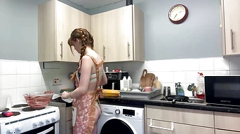 I am a cute baker only wearing apron