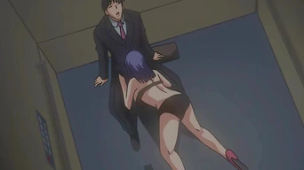 Boss Gets Stucked in the Elevator with His Busty Secretary (Hentai Parody)