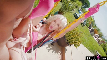 Extreme rough fuck of petite blonde teen slut Emma Rosie