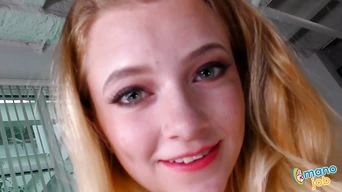 Quiet Blonde Riley Star Begs Massive Load On Her Sweet Face