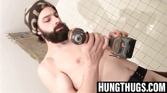 Mickey Waters gives fans a show with raging cock