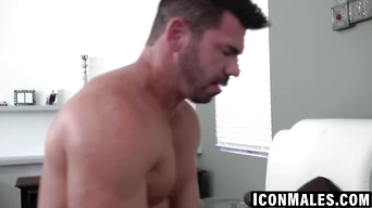 Jacob Stax makes Billy Santoro scream and beg for more cock
