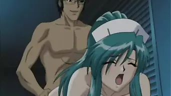 Bondage hentai nurse gets inserted speculum into her pussy