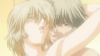 Horny gay anime boy gets taken from behind